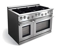 range-cleaning range cooker